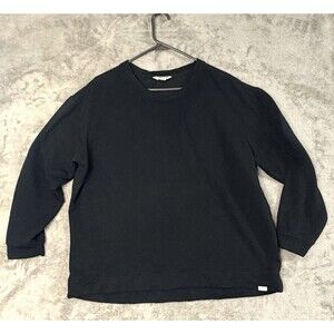 Orvis Shirt XL Black Pullover Top Soft Long Sleeve Stretch Casual